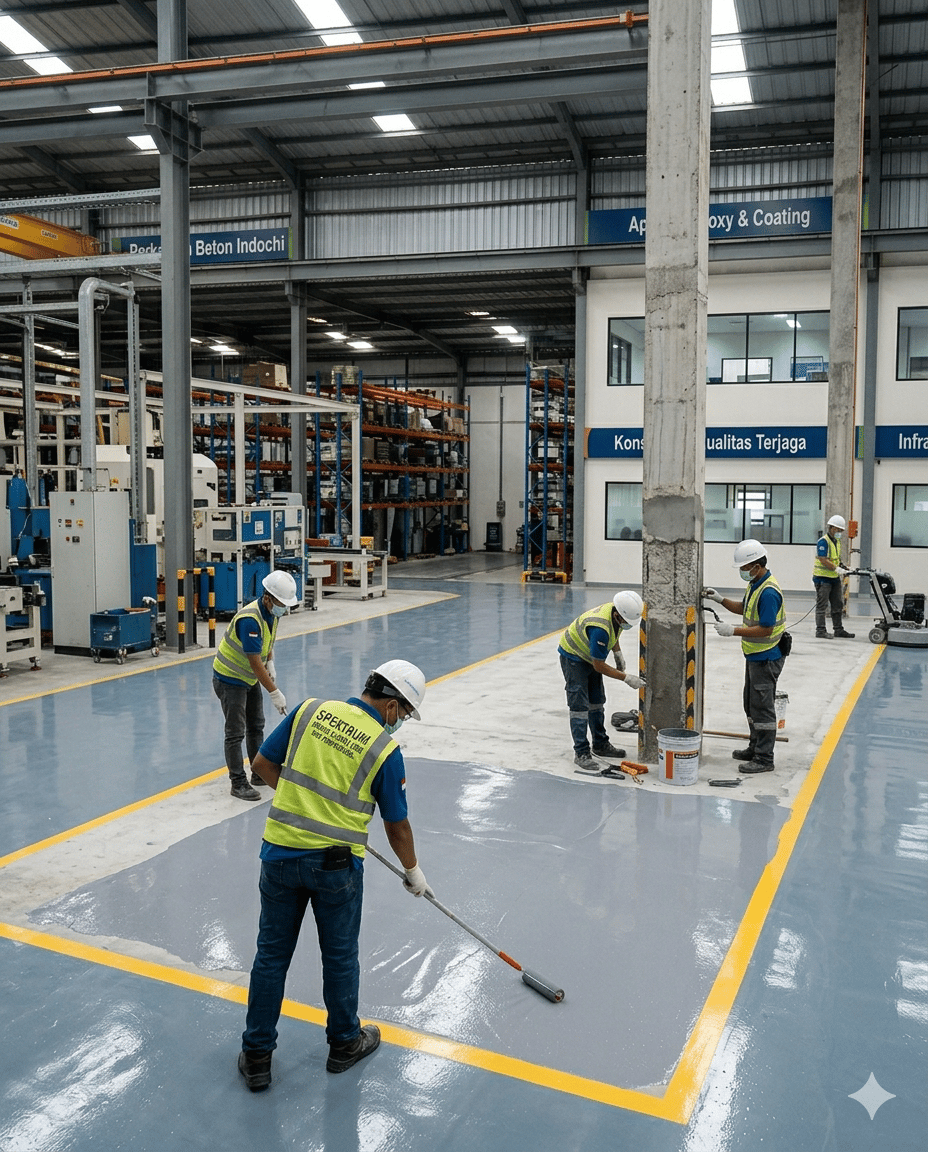 Aplikasi epoxy PT Citra Bias Persada